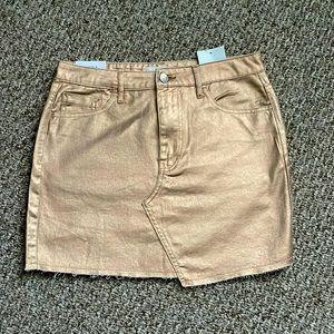 Rose Gold Mini Skirt